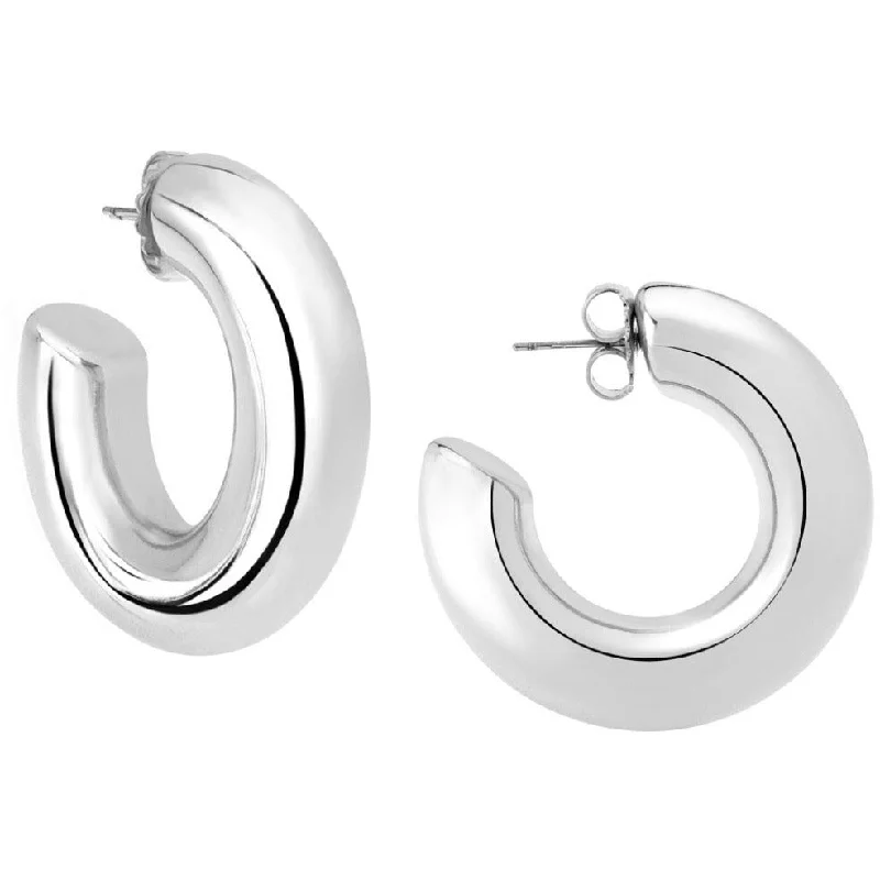 Tahitian pearl rings-Leaf pattern earrings-Silver large loop