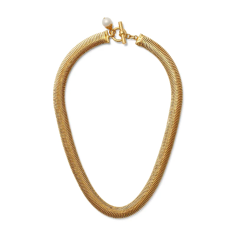 Thin rope necklaces-Necklace - Slinky Gold Necklace