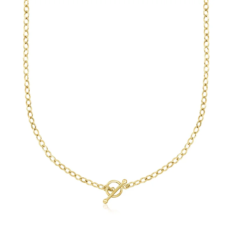 Vivid gem necklaces-Canaria 10kt Yellow Gold Toggle Necklace