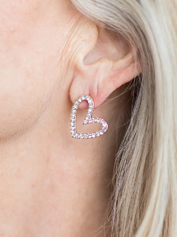 Thin star rings-Bead weave earrings-Open My Heart Crystal Earrings