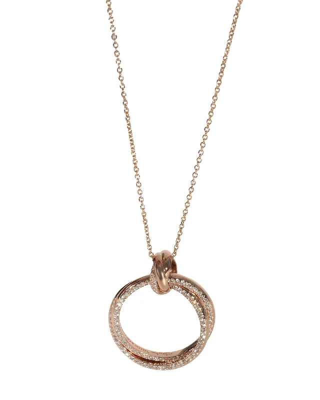 Net choker necklaces-Tiffany & Co. Paloma Picasso Diamond Melody Pendant in 18k Rose Gold 0.40 CTW