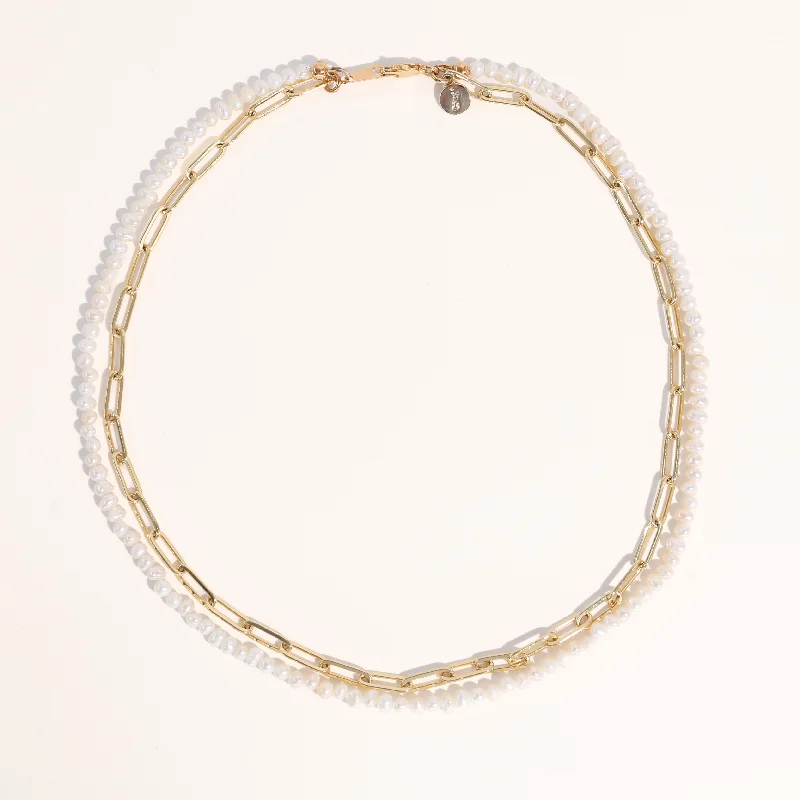 Bead weave necklaces-Mollie Double Layer Necklace