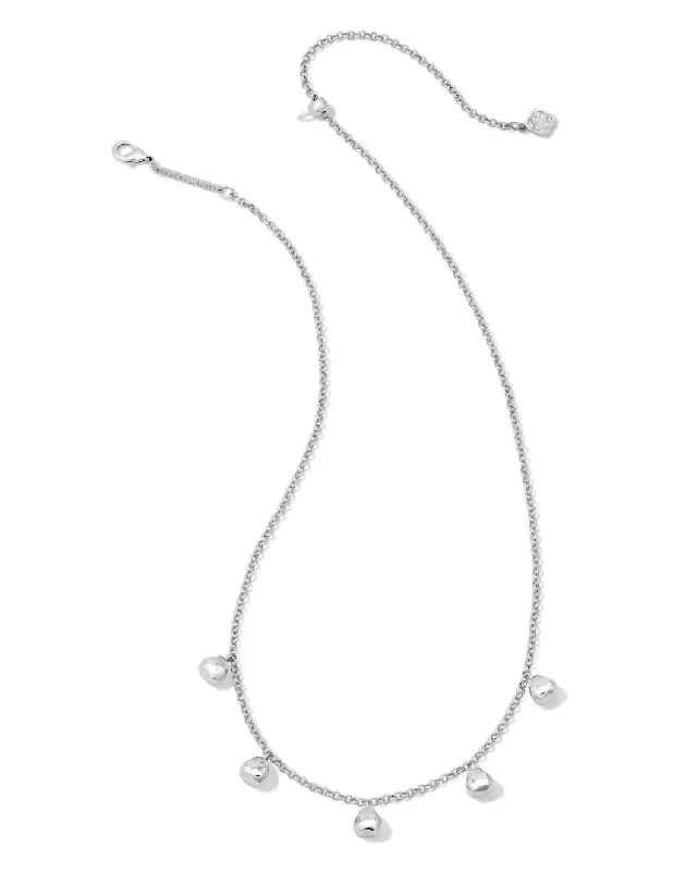 Yarn tassel necklaces-Women's Gabby Strand Necklace In Silver