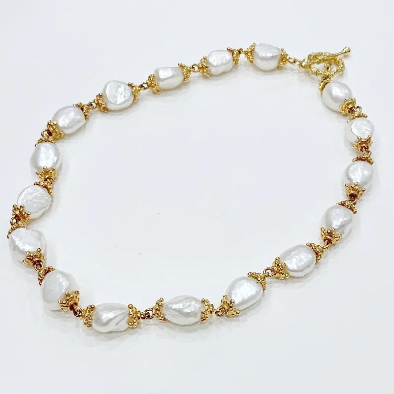 Ruby drop necklaces-Estate Collection Necklace - 14K Yellow Gold and Pearl