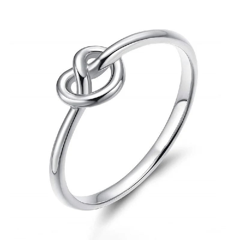 Simple Promise Rings Celtic Heart Knot Rings for Women