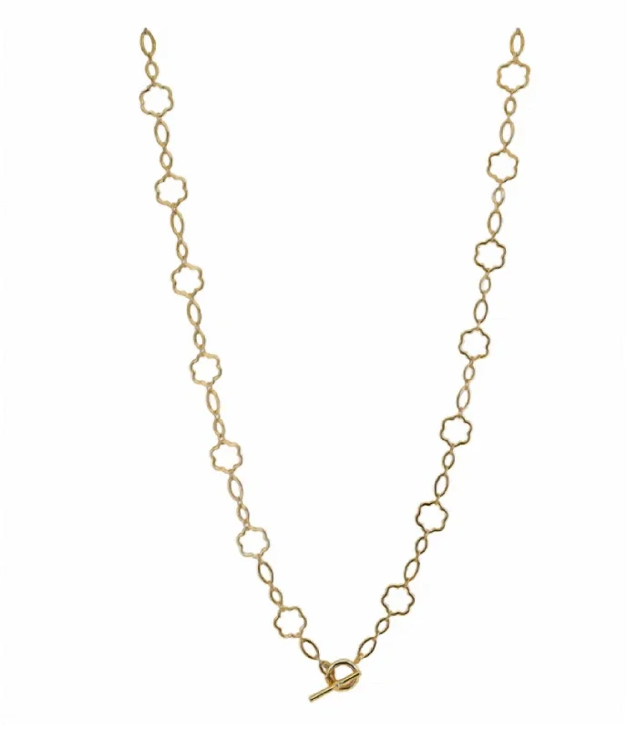 Vintage coin necklaces-Cece Toggle Chain In Gold