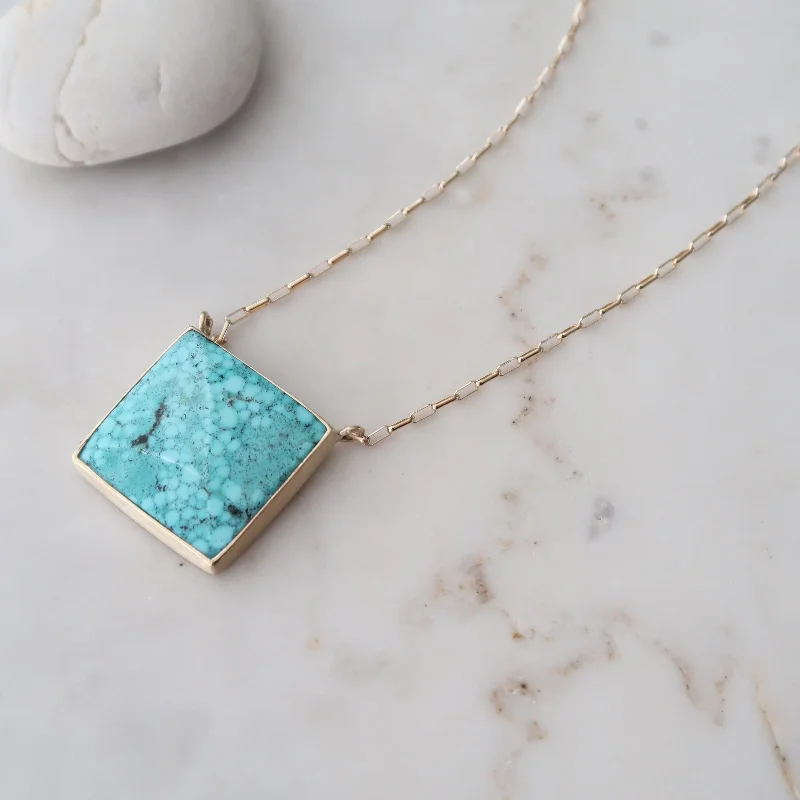 Zodiac sign necklaces-Kingman Turquoise Necklace