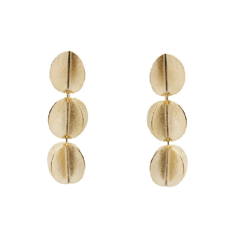 Braided motif rings-Oval dangle earrings-Jinga