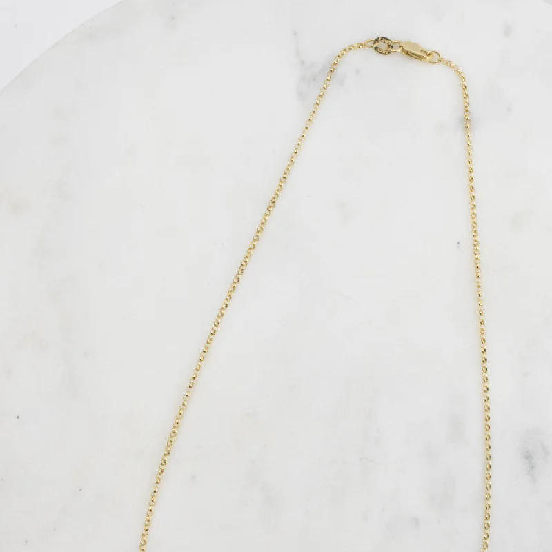 Corded link necklaces-Estate Collection Necklace 14K Yellow Gold Rolo Chain