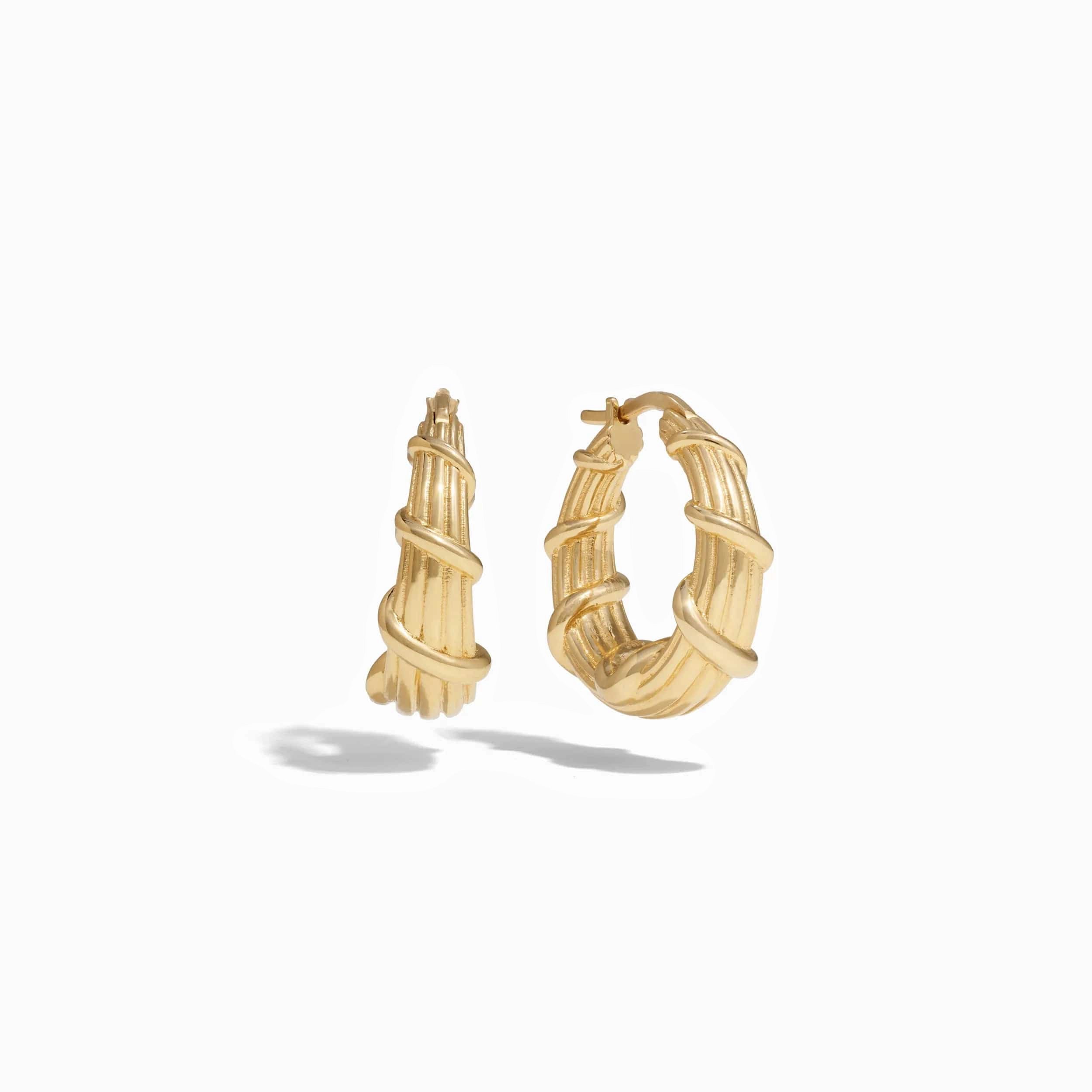 Classic cameo rings-Loop knot earrings-Victory Wreath Hoops