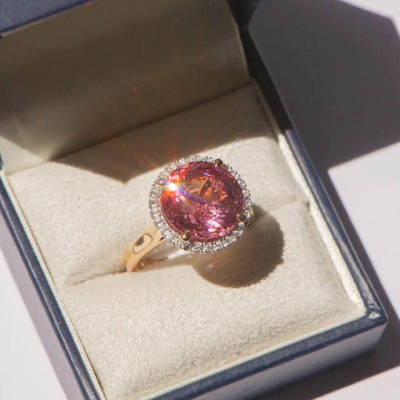 7.09ct Pink Spinel Ring