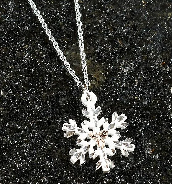 Hawk feather necklaces-Snowflake