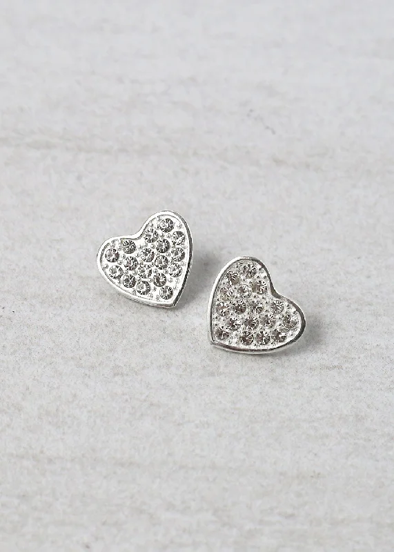 Thin wing earrings-Bead weave earrings-Silver Sweetheart Earrings