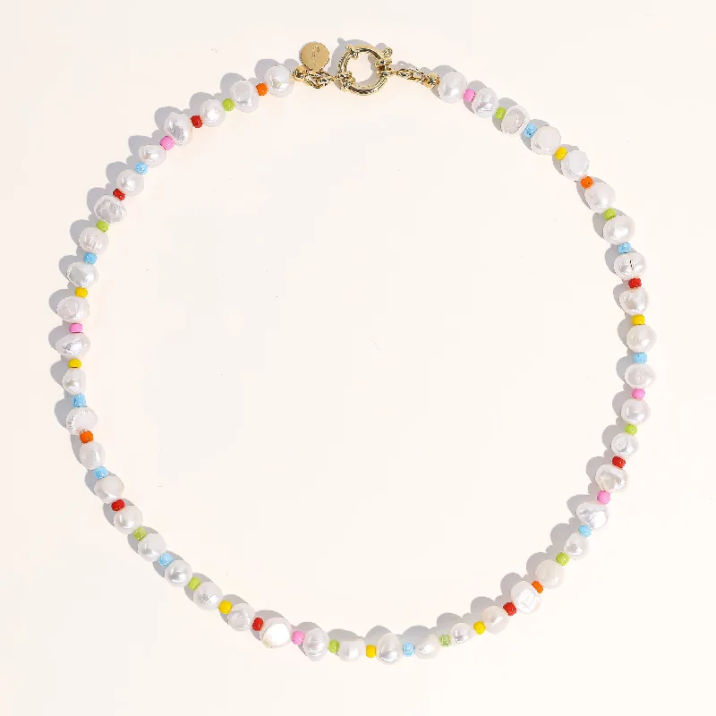 Thick stone necklaces-Sakura Rainbow Necklace