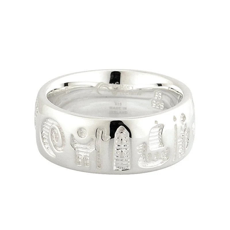 STERLING SILVER HISTORY RING