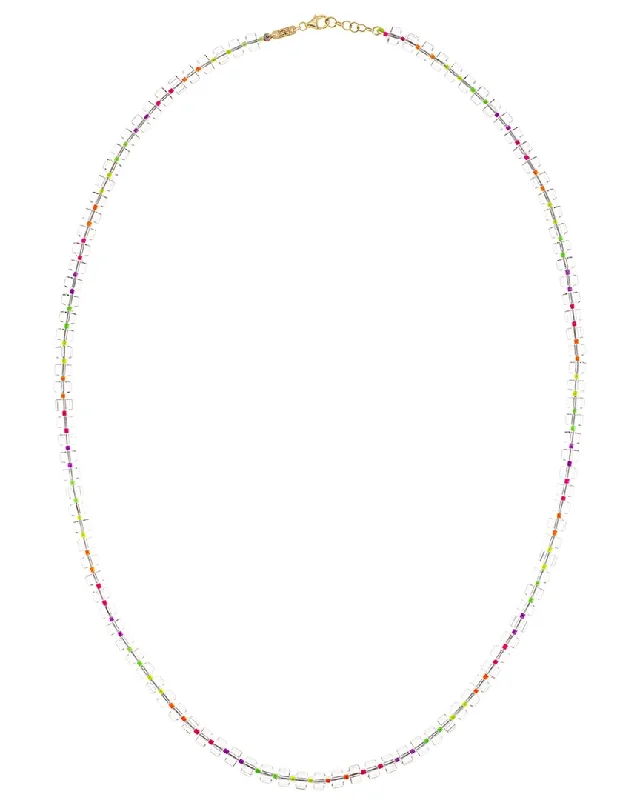 Twine weave necklaces-Bea Bongiasca Wow 9K & Silver 256.80 ct. tw. Rock Crystal Beaded Necklace