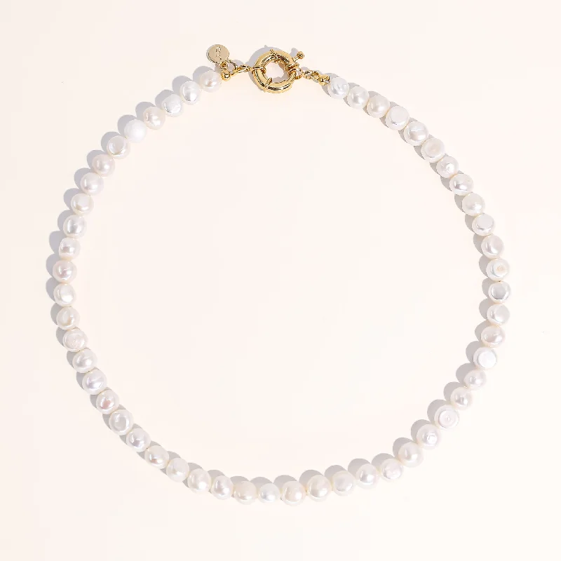 Braided knot necklaces-Pete Freshwater Pearl Necklace