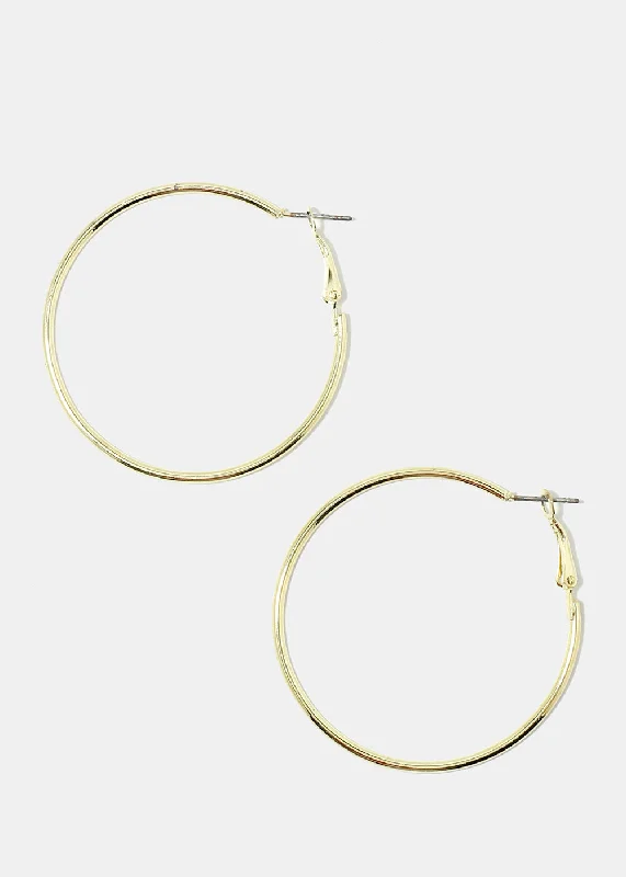 Turquoise gem rings-Flat coin earrings-Gold Hoop Earrings