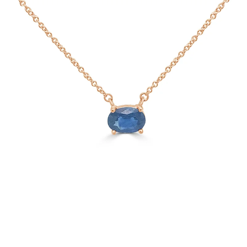 Lunar star necklaces-14k Gold & Sapphire Necklace