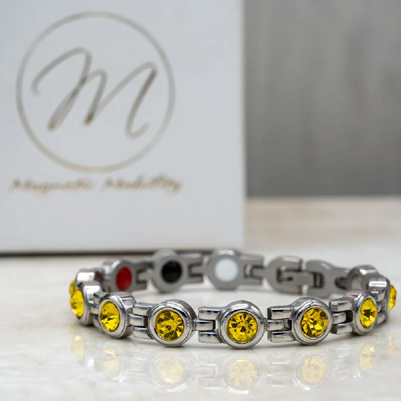 Playful bangles-Angelica in Yellow 4in1 Magnetic Bracelet