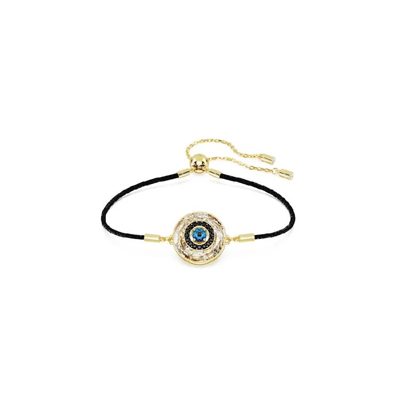 Glossy link bangles-Symbolica Gold-tone Plated Multicoloured Evil Eye Bracelet 5692167