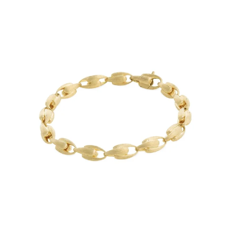 Rose motif bangles-Marco Bicego Lucia 18K Yellow Gold Small Link Bracelet