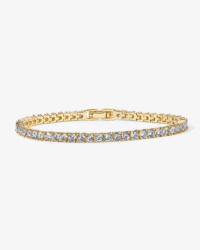 Victorian style bangles-Vermeil Medium Tennis Bracelet