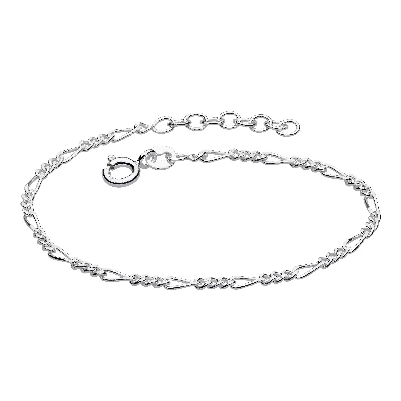 Sleek word bracelets-Dew Figaro 7" Bracelet 76818HP