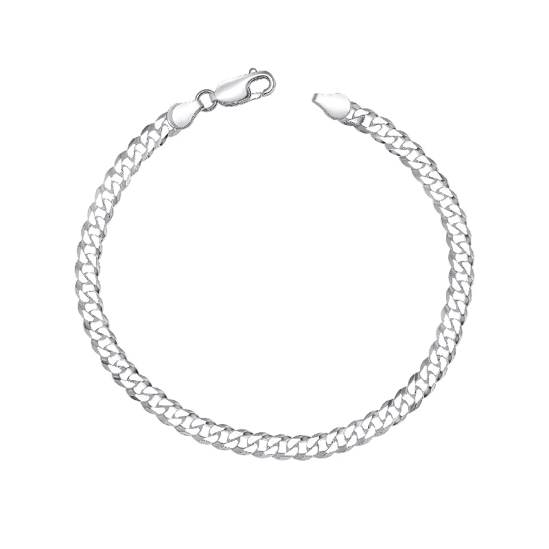 Classic deco bangles-Beginnings Sterling Silver Bracelet B5530