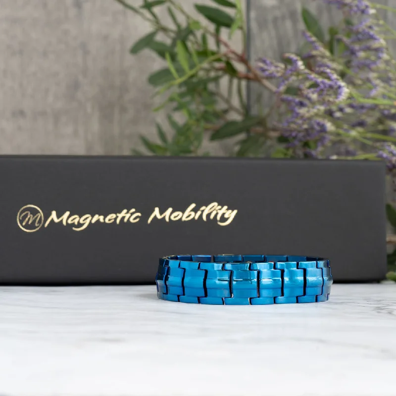 Glossy modern bracelets-Metallic Ashe 4in1 Magnetic Bracelet - Double Strength