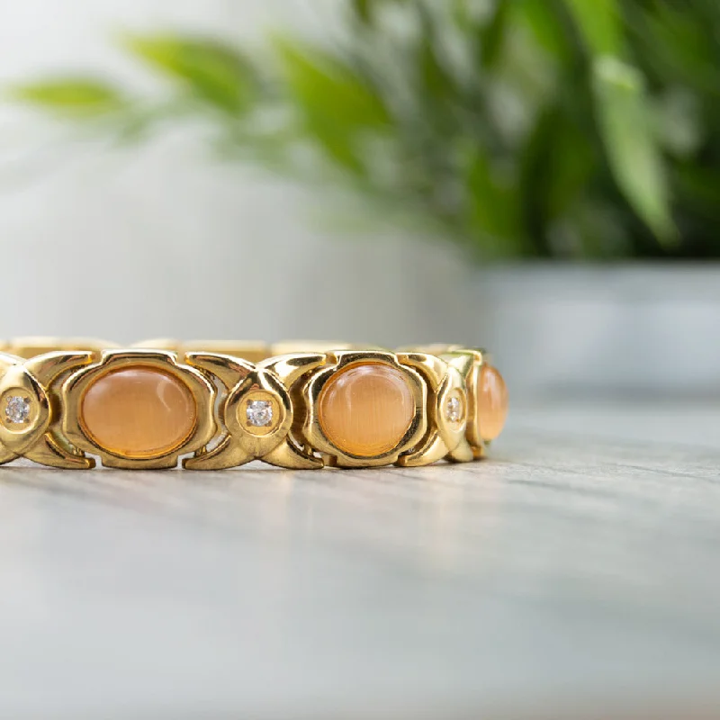 Thin pearl bangles-Willow Sun 4in1 Magnetic Bracelet