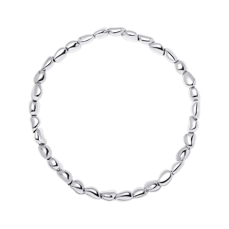 Snap clasp bracelets-Beginnings Sterling Silver Bracelet B5537