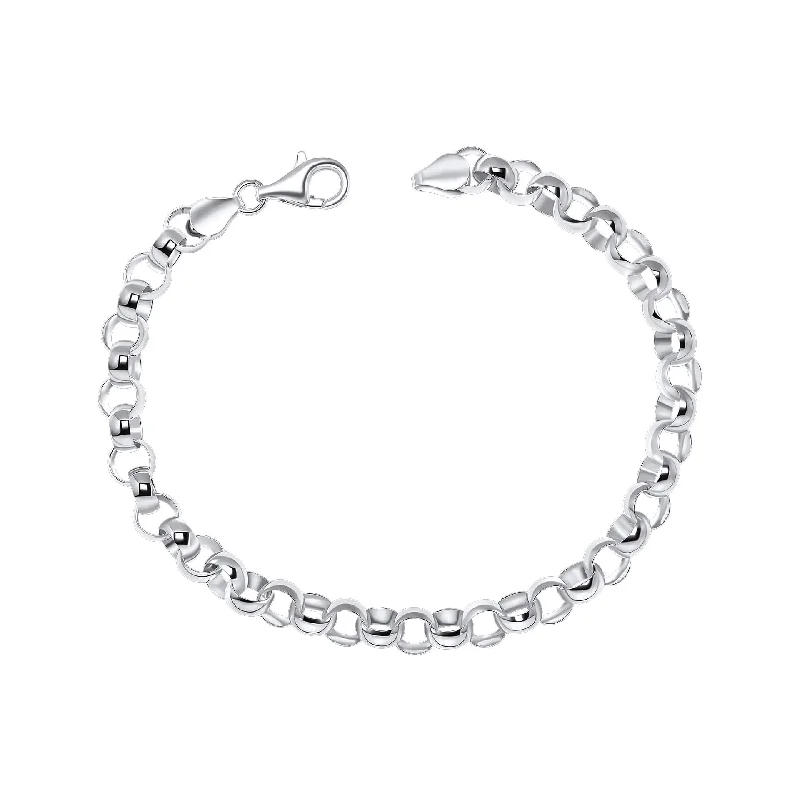 Thick cuff bangles-Beginnings Sterling Silver Bracelet B5531