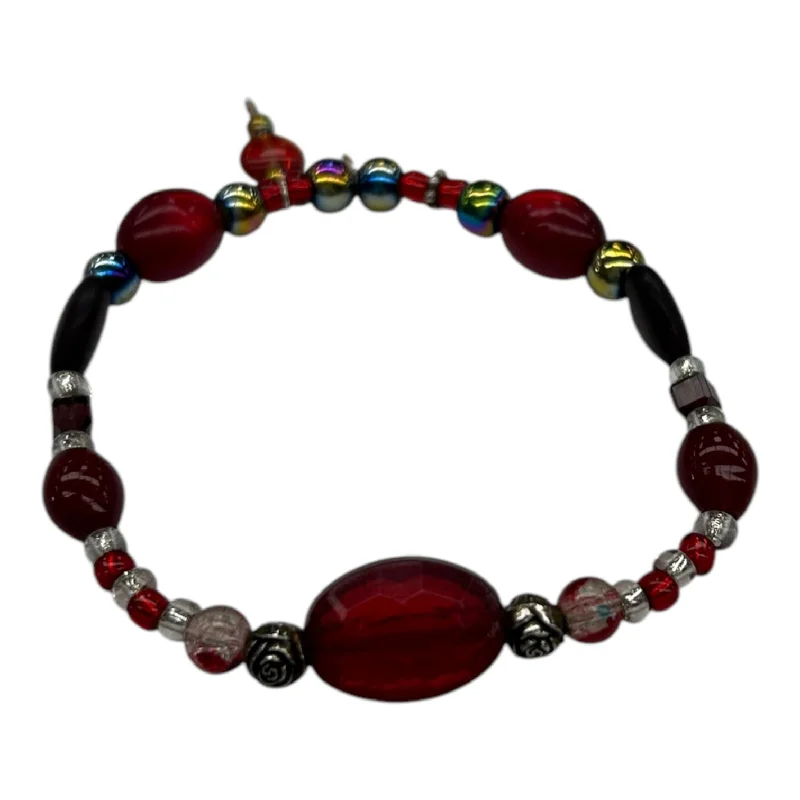 Sea bead bangles-Bracelet Beaded By Clothes Mentor In Red