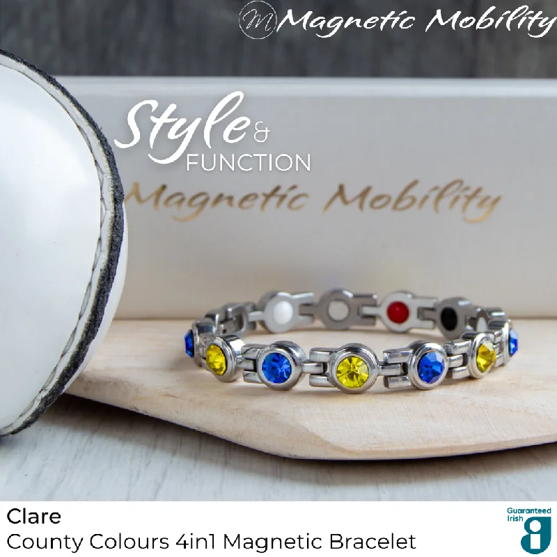 Sapphire bracelets-Clare GAA County Colours Magnetic Bracelet