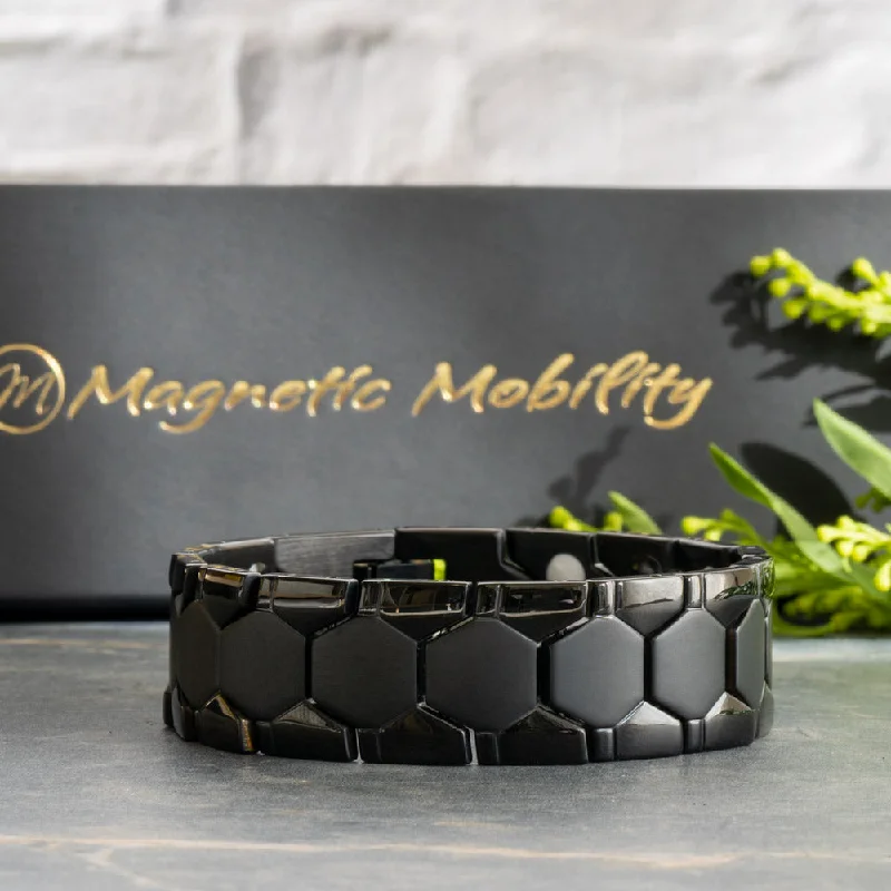 Sapphire bracelets-Aster Night - 4in1 Magnetic Bracelet - Double Strength